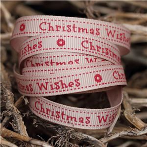 Christmas Owl Ribbon - Wishes/Tawny